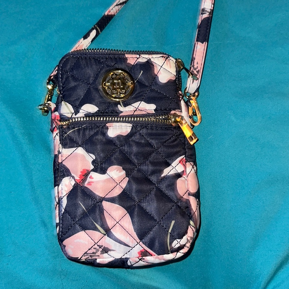 Nanette Lepore Floral Crossbody Sling Bag Extra Long Strap